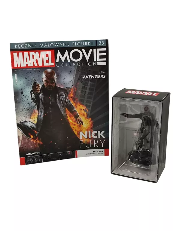 FIGURKA DEAGOSTINI MARVEL MOVIE COLLECTION NICK FURY #38 + GAZETKA
