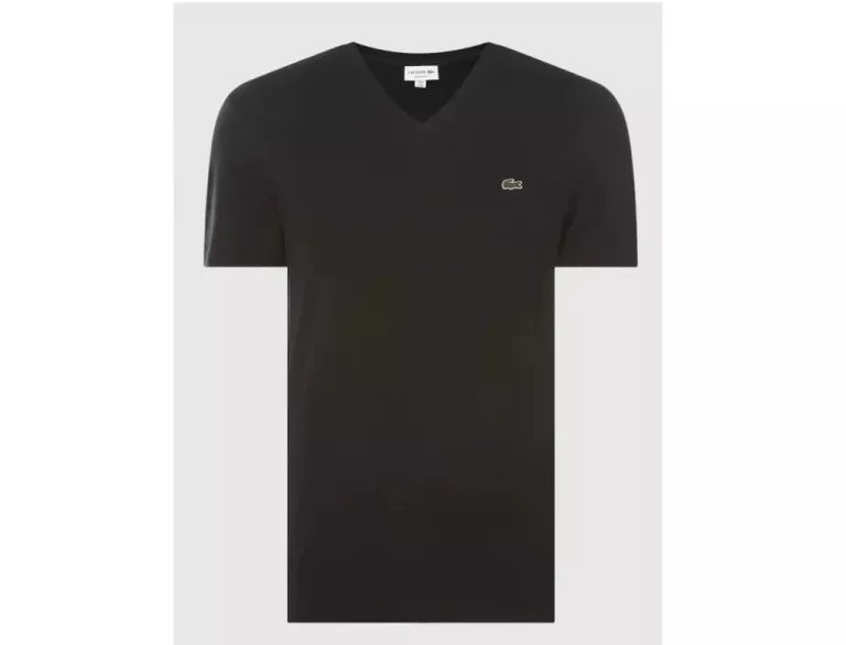 KOSZULKA LACOSTE ROZ M  CZARNA 100% BAWEŁNA