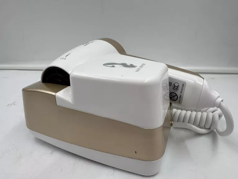 SUSZARKA ŚCIENNA ŁAZIENKOWA DO WŁOSÓW BIAŁO-ZŁOTA 1200W BASENOWA /*OKAZJA*