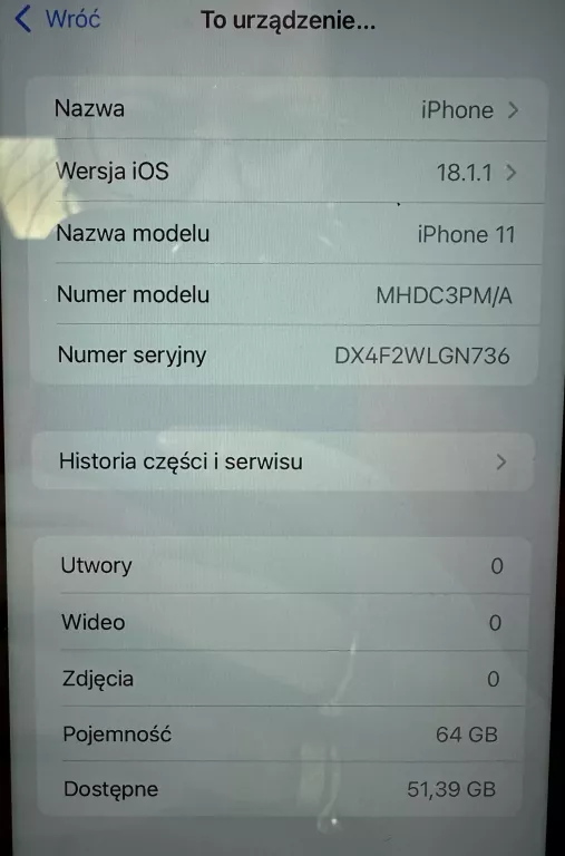 TELEFON IPHONE 11 64GB KONDYCJA 74%!