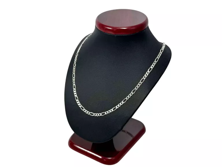 SREBRNY ŁAŃCUCSZEK SPLOT FIGARO PR:925 W:9,92G DŁ:59,5CM