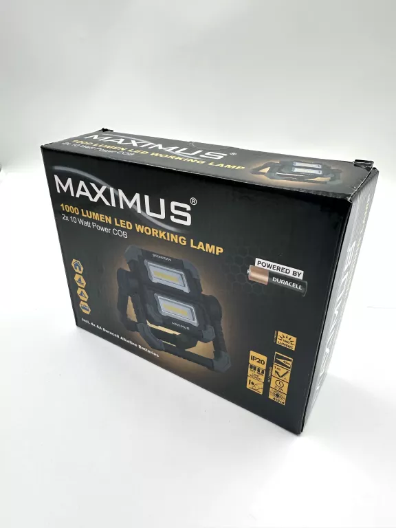 LAMPA MAXIMUS 1000 LUMEN LED WORKING LAMP ZAPLOMBOWANA