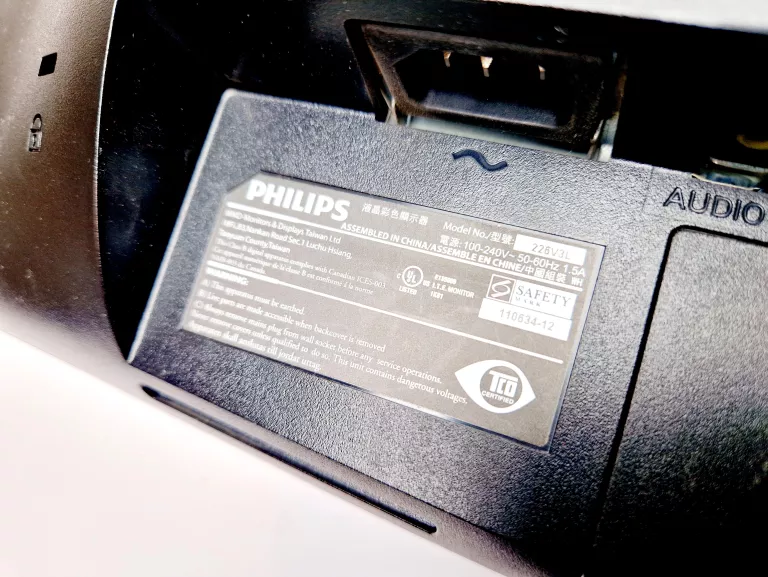 MONITOR LED PHILIPS 226V3L 21,5 " 1920 X 1080 PX TN Z 2012R