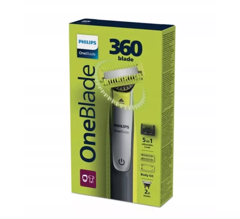 PHILIPS ONEBLADE 360 QP2834/23 GOLARKA NASADKA GRZEBIENIOWA 5W1 2X OSTRZA