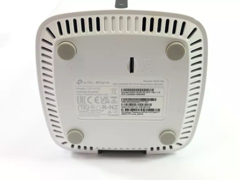ROUTER TP-LINK NX510V 5G AX3000 802.11AX (WI-FI 6)