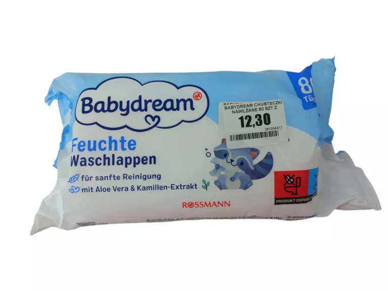 BABYDREAM CHUSTECZKI NAWILŻANE 80 SZT Z RUMIANKIEM I ALOESEM