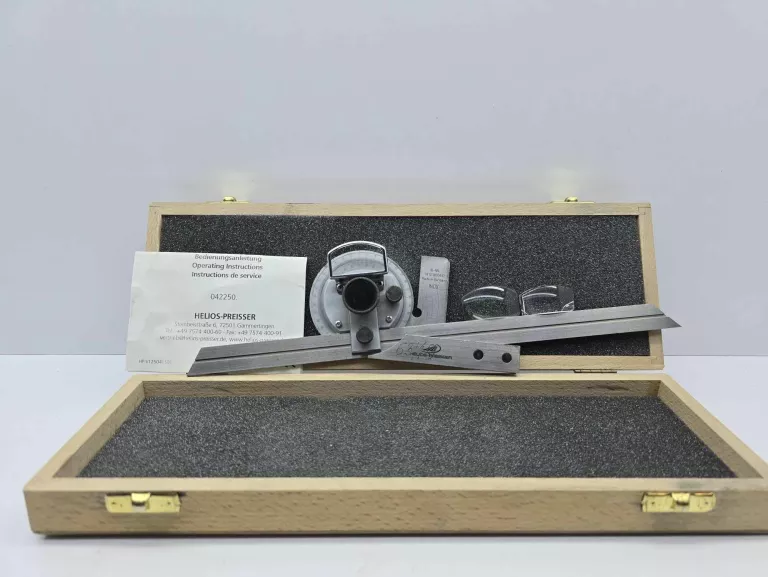 UNIWERSALNY KĄTOMIERZ Z LUPĄ 300MM HELIOS PREISSER