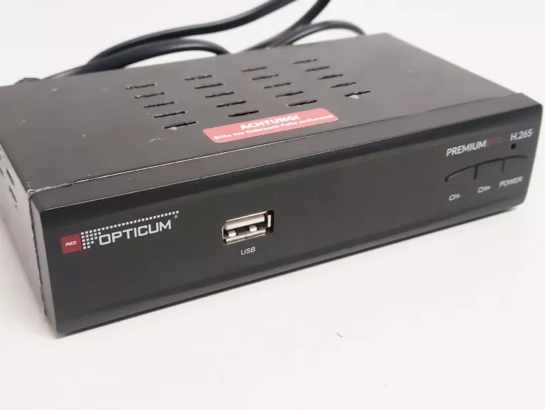 DEKODER OPTICUM PREMIUM BOX H.265 DVB-T2/HEVC/H.265 PILOT PUDEŁKO