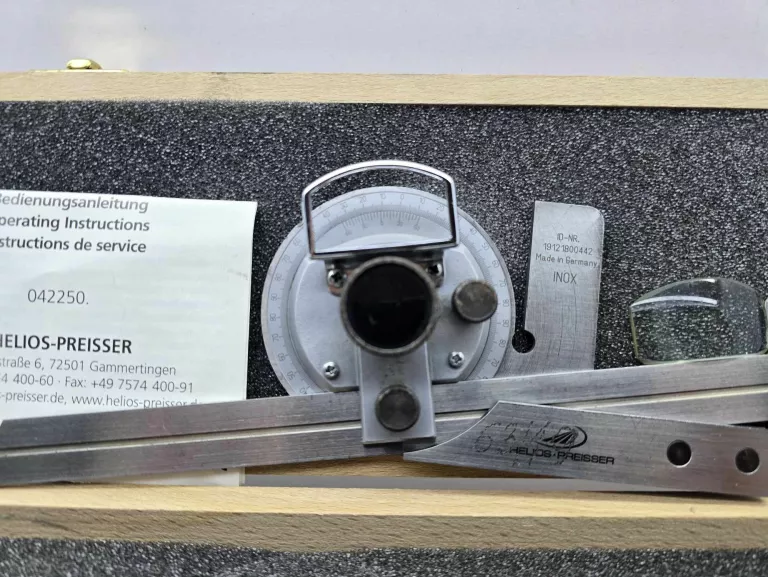 UNIWERSALNY KĄTOMIERZ Z LUPĄ 300MM HELIOS PREISSER