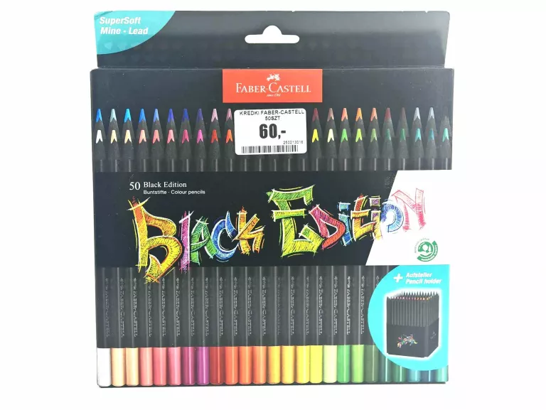 KREDKI FABER-CASTELL BLACK EDITION  50SZT SUPER SOFT