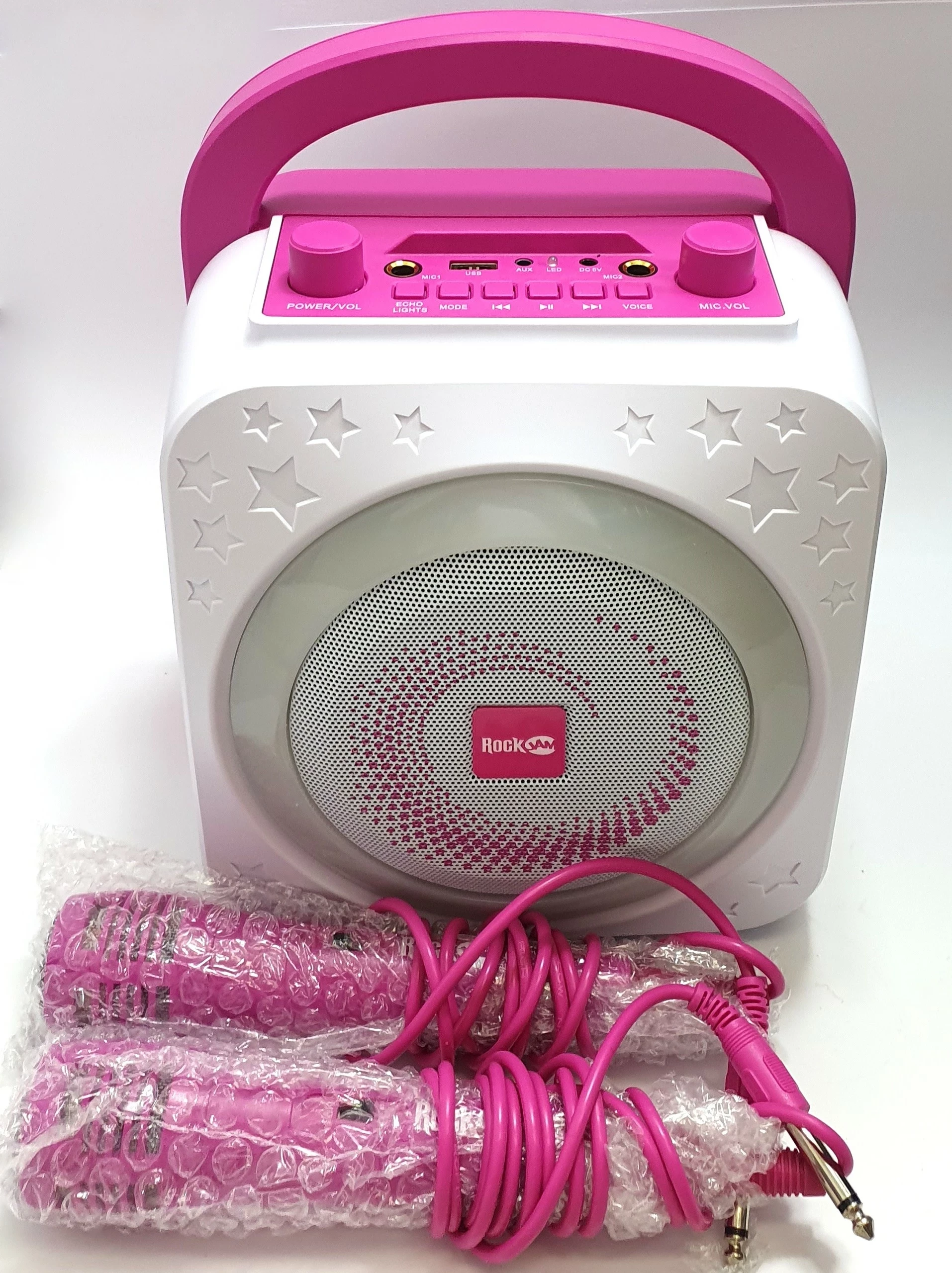 rockjam-rjps150-bk-urzadzenie-do-karaoke-bluetooth-bialo-rozowy-ean-gtin-5025087003541