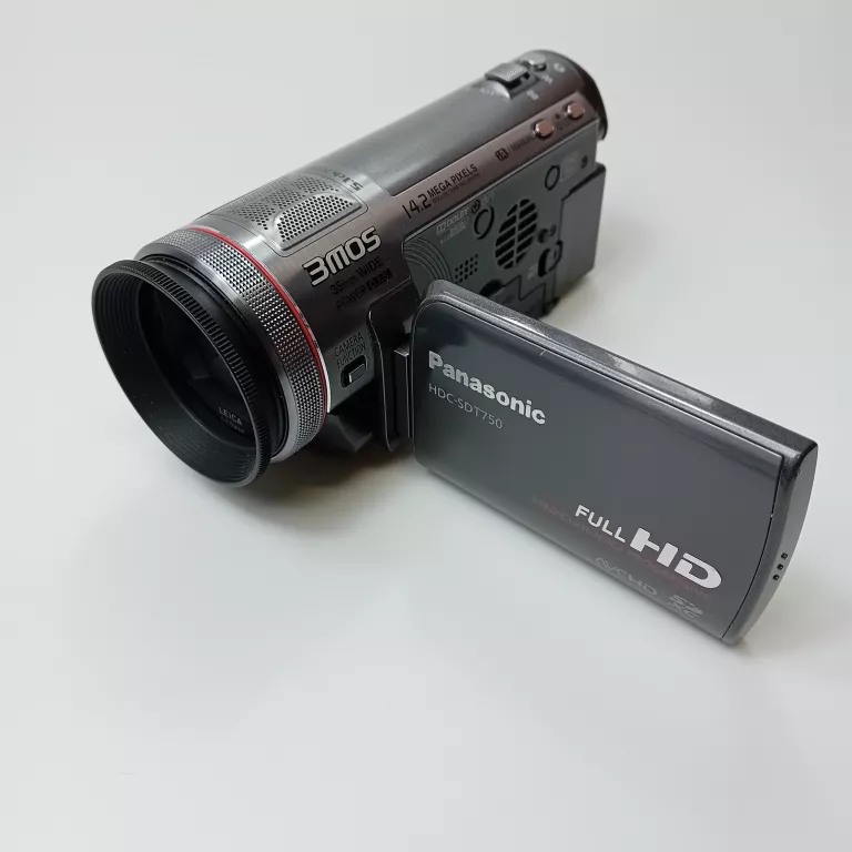 KAMERA CYFROWA PANASONIC HDC-SDT750 +2XOBIEKTYW 35 MMLEICA +VW-CLT1 3D