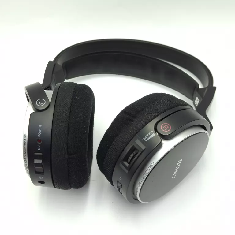 SŁUCHAWKI SONY MDR-RF810R CZARNE + STACJA RADIOWA