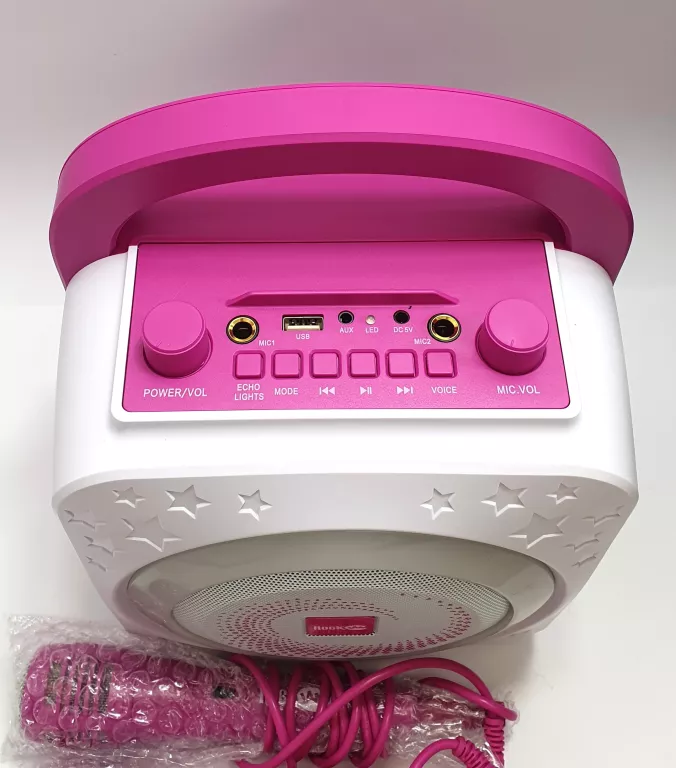 rockjam-rjps150-bk-urzadzenie-do-karaoke-bluetooth-bialo-rozowy-stan-11323-2