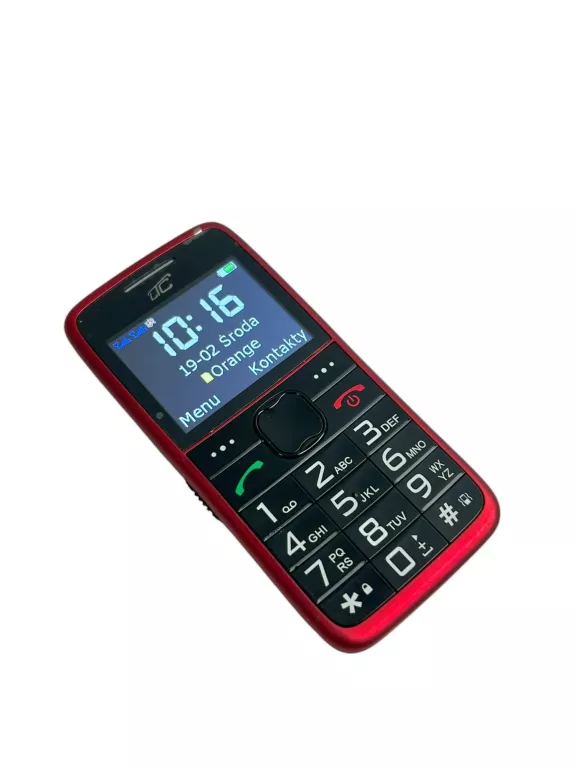 TELEFON LTC DLA SENIORA GŁOŚNY SOS DUŻE KLAWISZE CZERWONY