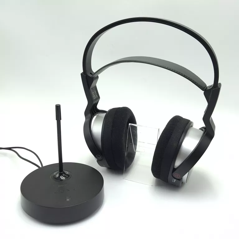 SŁUCHAWKI SONY MDR-RF810R CZARNE + STACJA RADIOWA