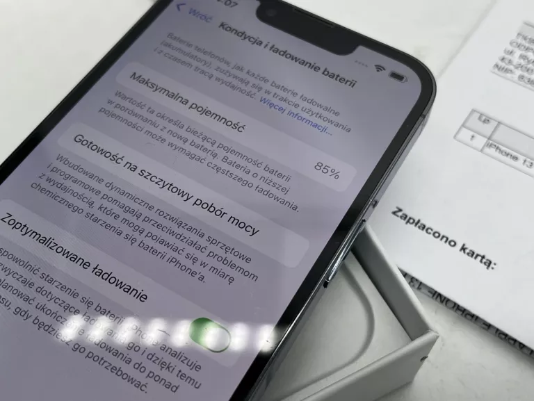 TELEFON IPHONE 13 PRO 128GB 85% GWARANCJA DO CZERWCA 2025