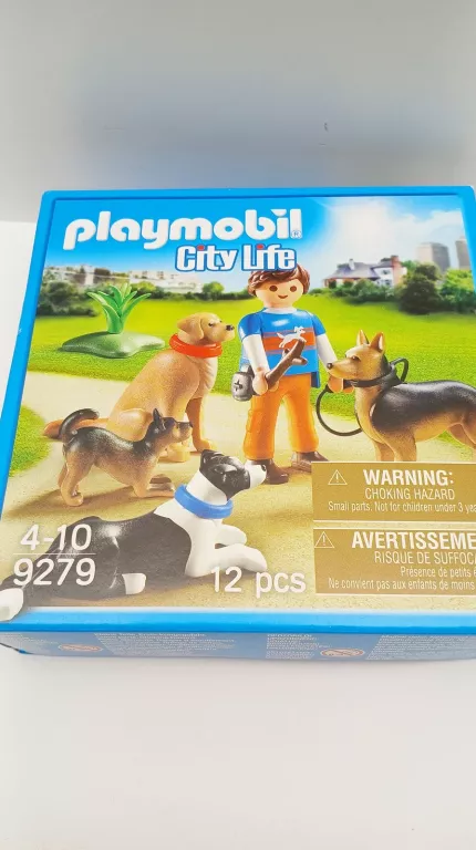 FIGURKI PLAYMOBIL CITY LIFE 9279 TRENER PSÓW 10 EL.