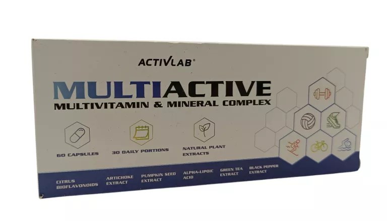 KOMPLEKS WITAMIN I MINERAŁÓW ACTIVLAB MULTIACTIVE 60 CAPS