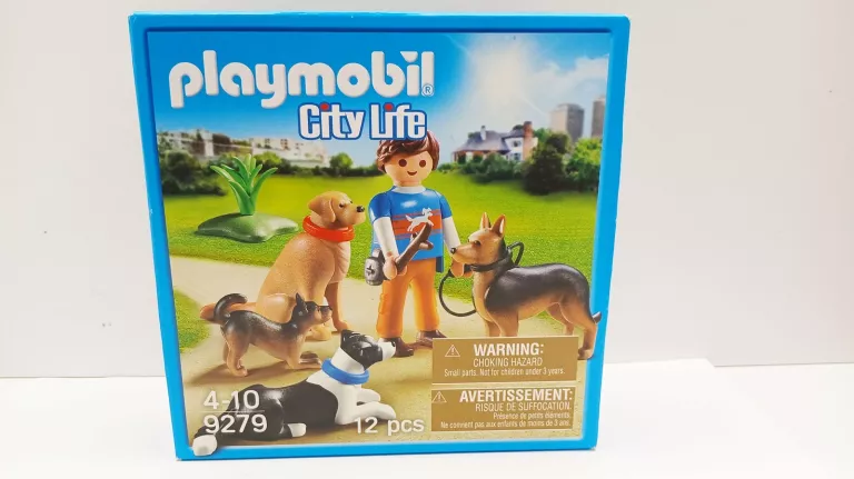 FIGURKI PLAYMOBIL CITY LIFE 9279 TRENER PSÓW 10 EL.