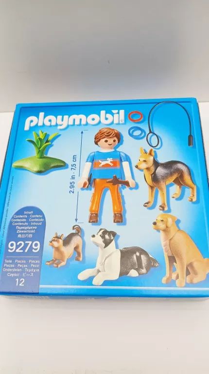 FIGURKI PLAYMOBIL CITY LIFE 9279 TRENER PSÓW 10 EL.