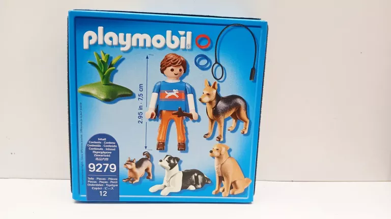 FIGURKI PLAYMOBIL CITY LIFE 9279 TRENER PSÓW 10 EL.