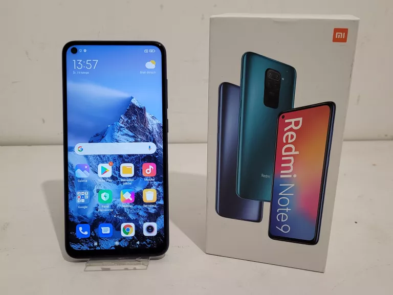 TELEFON XIAOMI REDMI NOTE 9 3/64 GB ZESTAW