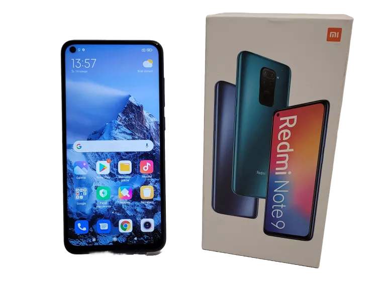 TELEFON XIAOMI REDMI NOTE 9 3/64 GB ZESTAW