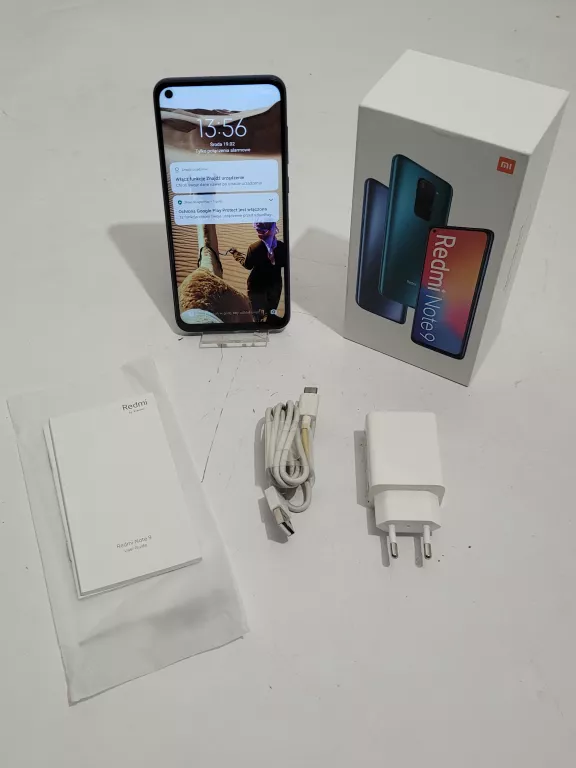 TELEFON XIAOMI REDMI NOTE 9 3/64 GB ZESTAW