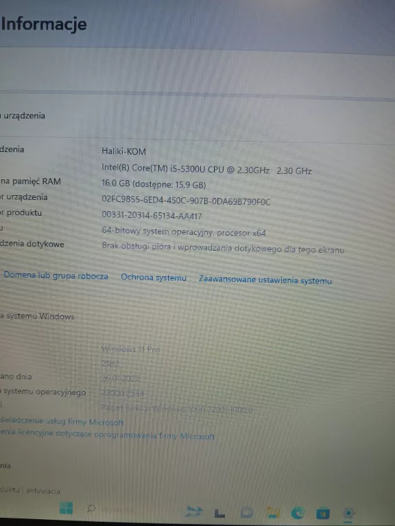 LAPTOP TOSHIBA TECRA  Z40-B-12P