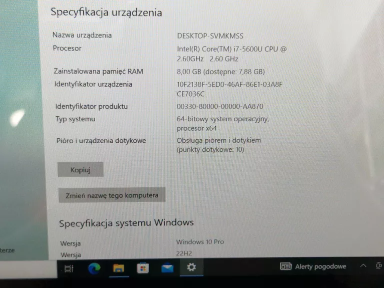 DOTYKOWY LAPTOP HP SPECTRE X360 - 13-4110ND 8/256GB I7-5600 WIN10