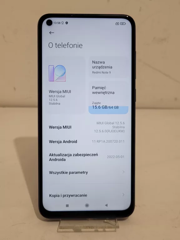 TELEFON XIAOMI REDMI NOTE 9 3/64 GB ZESTAW