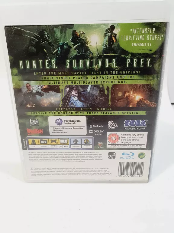 GRA PS3 ALIENS VS PREDATOR PS3