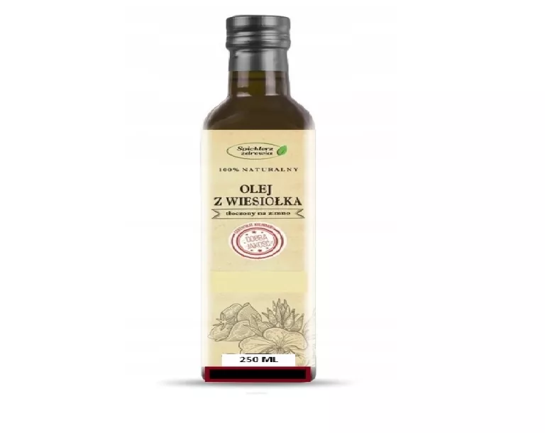OLEJ Z WIESIOŁKA 250ML ŚWIEŻO- ZIMNOTŁOCZONY WIESIOŁEK ZDROWA ROKU