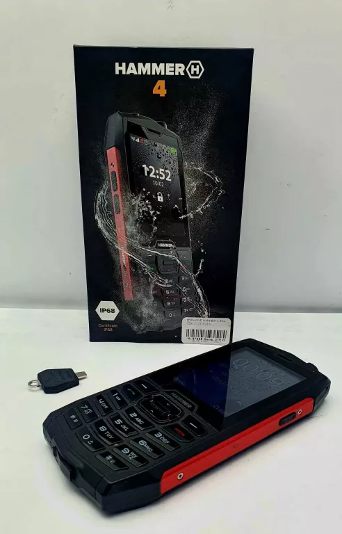 TELEFON PANCERNY HAMMER 4 RED IP 68 DUAL SIM