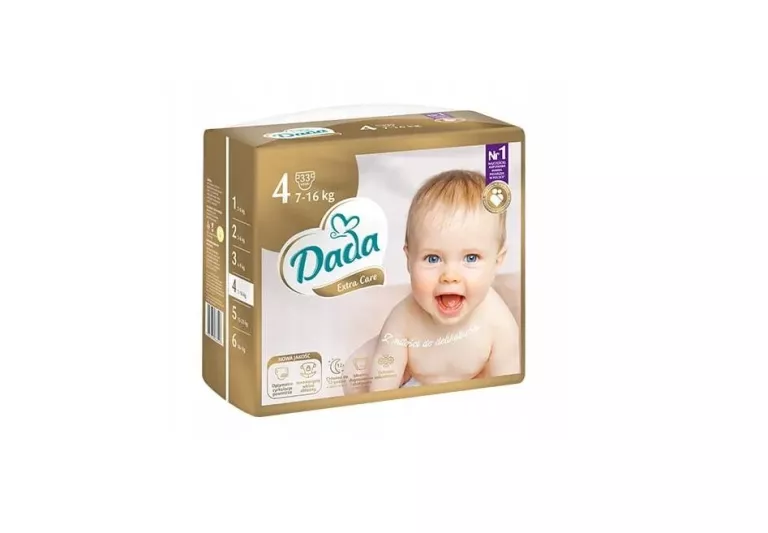 PAMPERSY DADA EXTRA CARE 4 7-16KG 33SZT