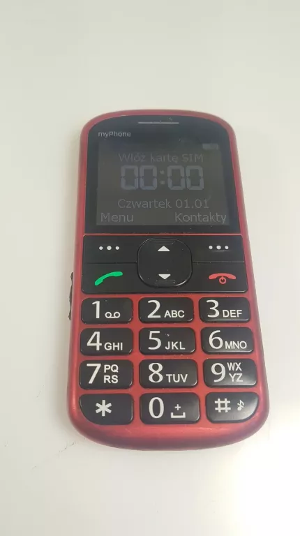 TELEFON MYPHONE HALO 2 CZERWONY SAM