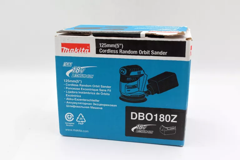 MAKITA SZLIFIERKA MIMOŚRODOWA AKUMULATOROWA 300W 18V DBO180Z