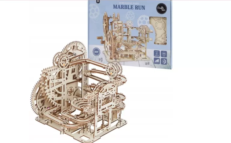 DREWNIANY TOR KULKOWY PUZZLE 3D SUPER ZABAWA PREZENT ZRÓB TO SAM