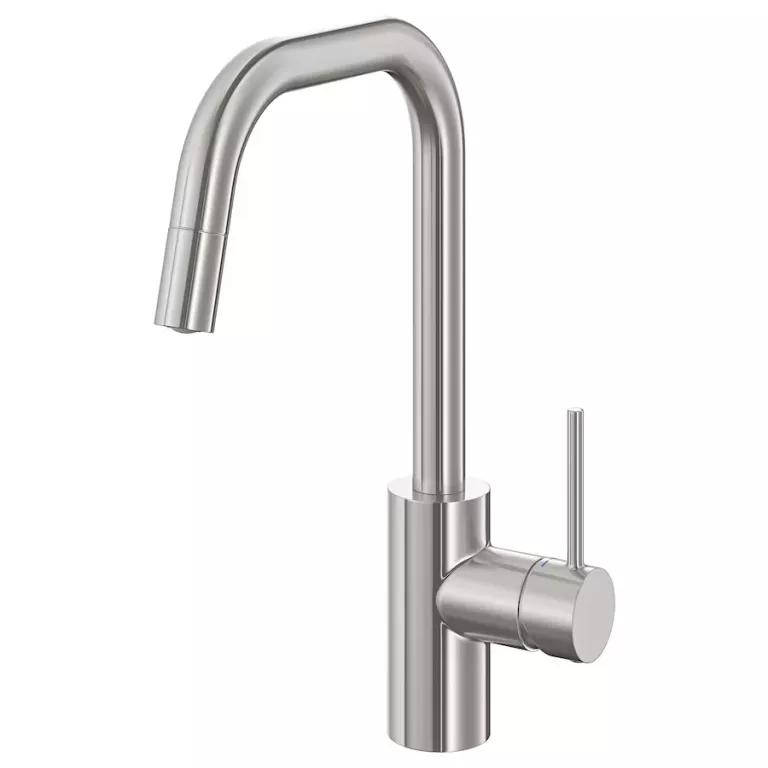 IKEA ALMAREN BATERIA Z WYSUW WYLOTEM WODY STALOWY KOLOR 803.416.46