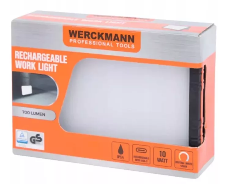 LAMPA ROBOCZA DO WIELOKROTNEGO ŁADOWANIA WERCKMANN 700 LM