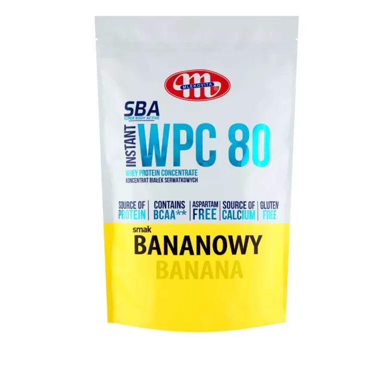 MLEKOVITA ODŻYWKA BIAŁKOWA 700G KONCENTRAT BIAŁKA WPC SMAK BANANOWY