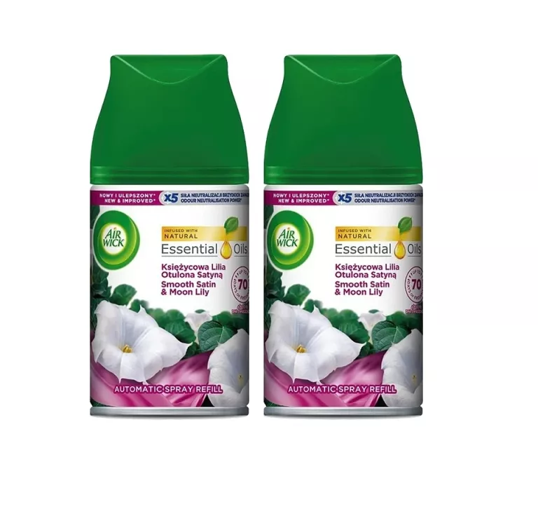 AIR WICK KSIĘŻYCOWA LILIA OTULONA SATYNĄ ZAPAS / WKŁAD 2 X 250ML