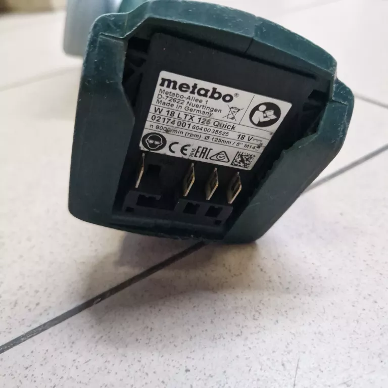 SZLIFIERKA METABO W 18 LTX 125 QUICK 2 AKUMULATORY 4,0AH