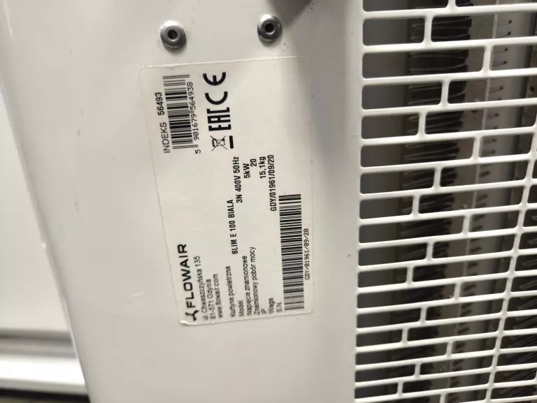 KURTYNA POWIETRZNA FLOWAIR SLIM E 100