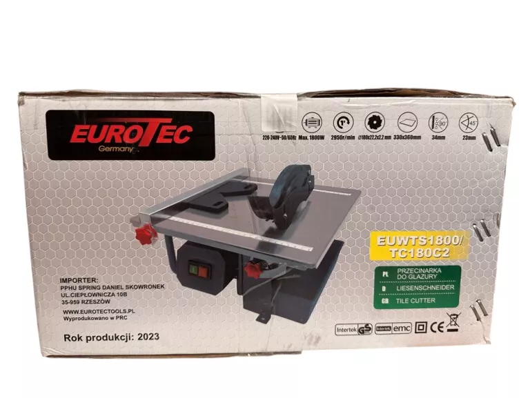 EUROTEC TC180C2  PRZECINARKA STOLIKOWA EUROTEC 1800 W