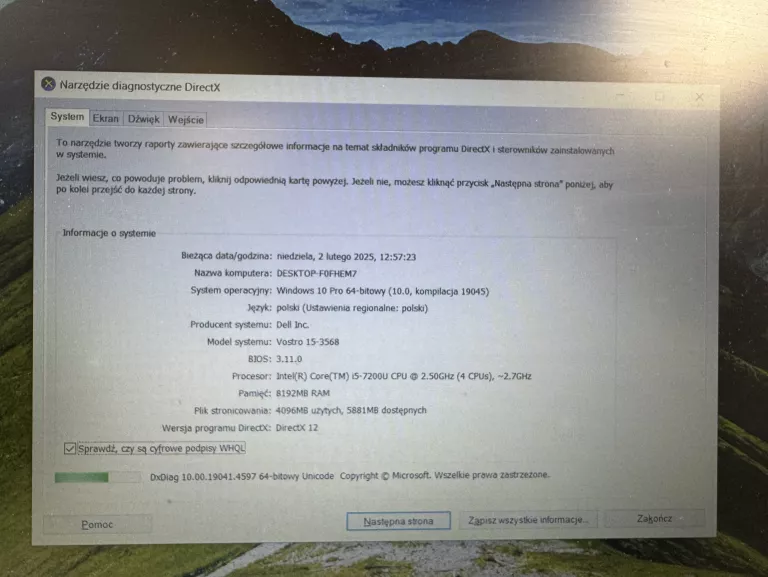 LAPTOP DELL VOSTRO 15 3000 SERIES 8/512GB I5