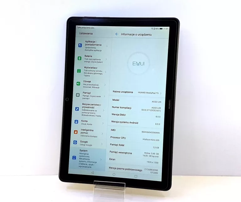 TABLET HUAWEI MEDIAPAD T5 10.1" 16 GB 4G LTE WI-FI AGS2-L09