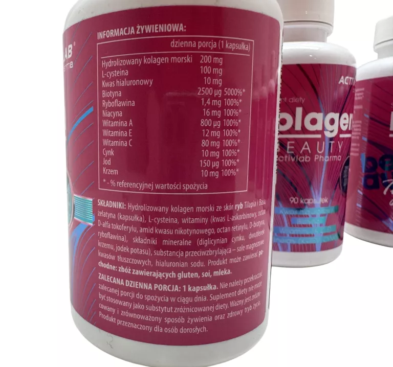 ACTIVLAB KOLAGEN BEAUTY KWAS HIALURONOWY WIT C 90KAPS