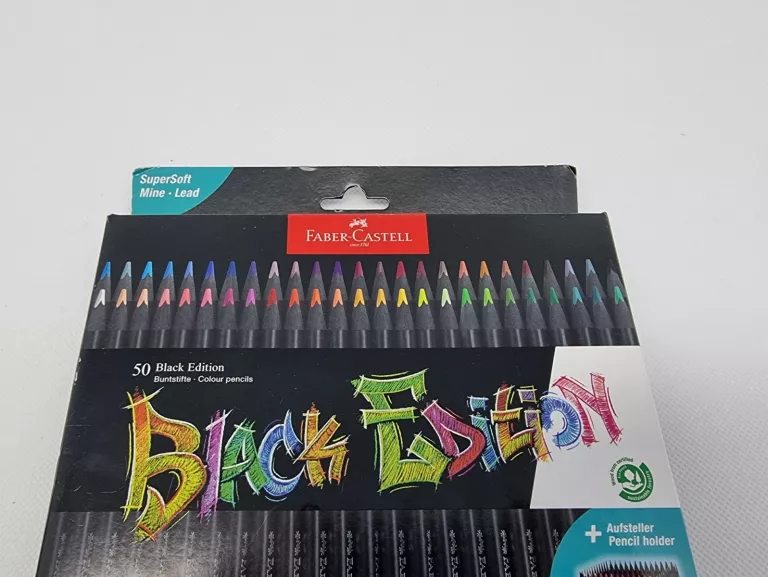 KREDKI TRÓJKĄTNE BLACK EDITION 50 KOLORÓW FABER-CASTELL